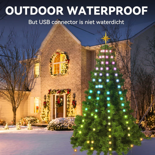 Color Outdoor Christmas Tree Lights