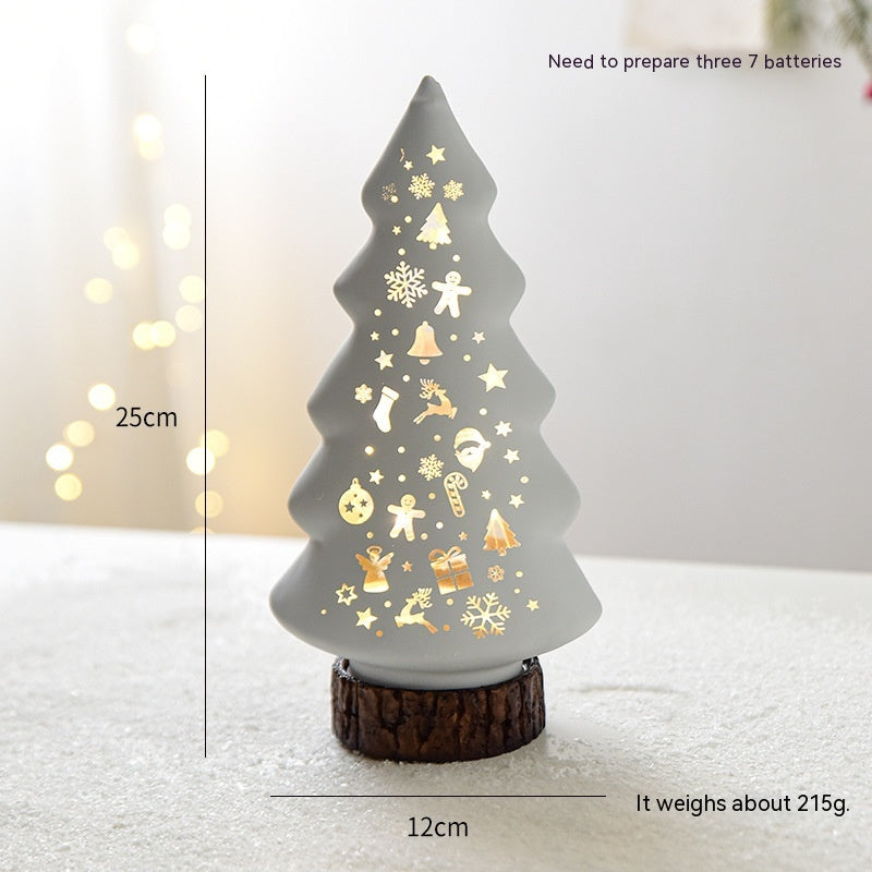 Luminous Glass Desktop Christmas Decorations