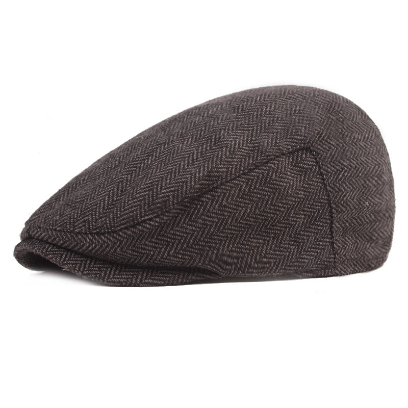 Men's British Style Herringbone Beret