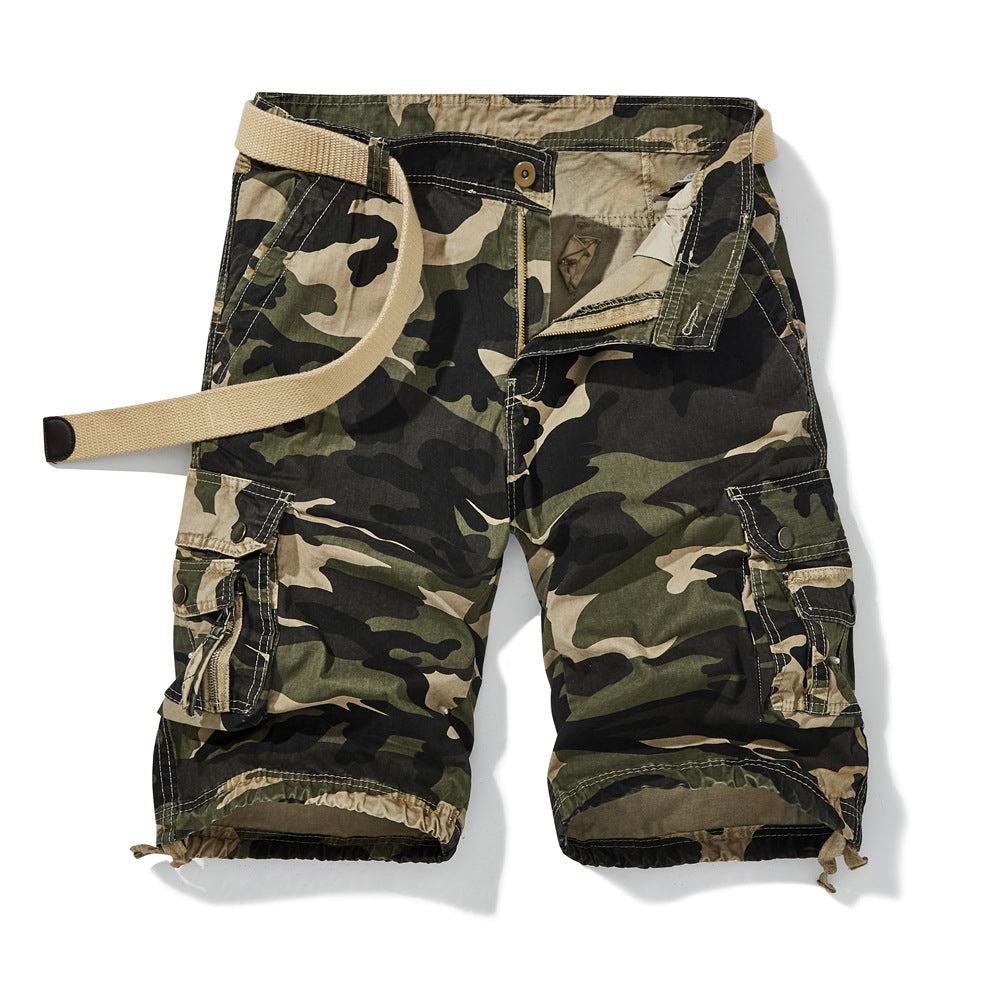Men's Cotton Camouflage Beach Pants Loose