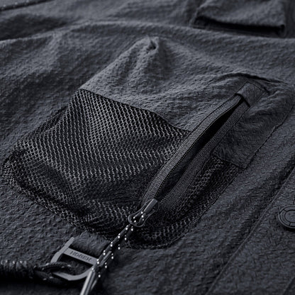 Men's Fashion Function Multi-pocket Quick-drying Patchwork Short-sleeved Shirt