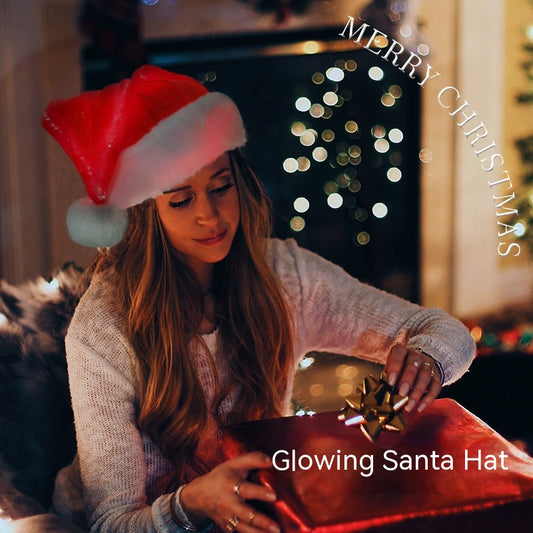 Colorful Optical Fiber Flashing Christmas Hat