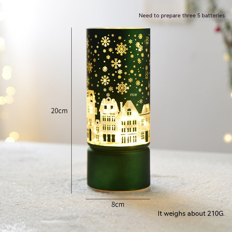Luminous Glass Desktop Christmas Decorations