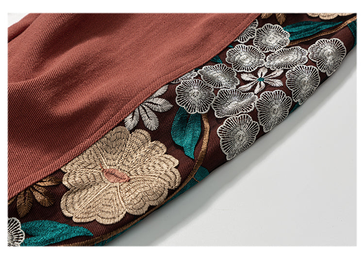 Embroidery Color Matching Youth Fashion Exercise Casual Pants