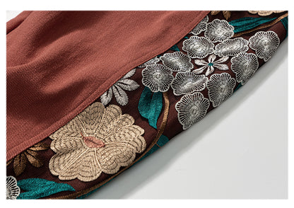 Embroidery Color Matching Youth Fashion Exercise Casual Pants