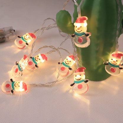 Battery LED Snowman Light String
