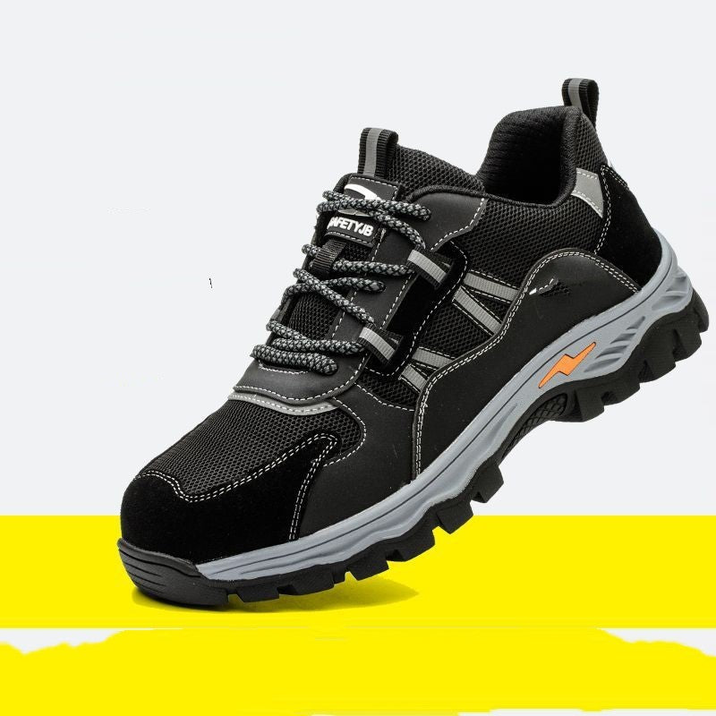 Anti Slip Steel Toe Work Shoes On Construction Sites