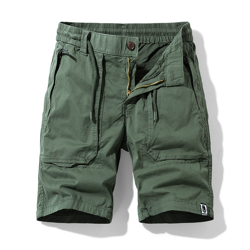 Workwear With Pocket Shorts Men's Loose Wide Leg