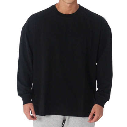 Men's Loose Fitting Fitness Casual Sportswear Long Sleeved T-shirt