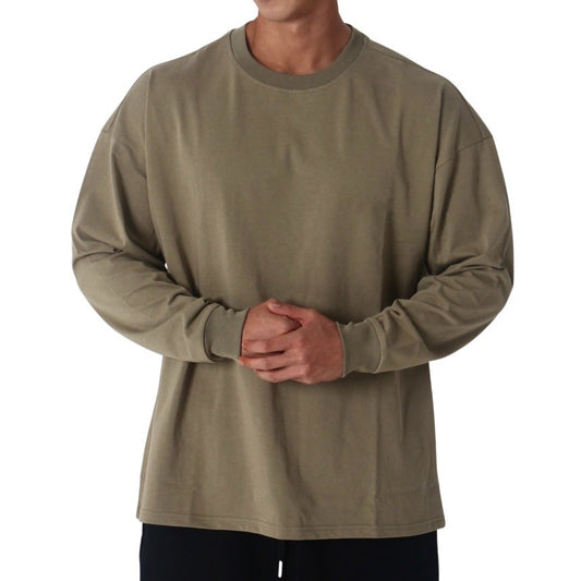 Men's Loose Fitting Fitness Casual Sportswear Long Sleeved T-shirt