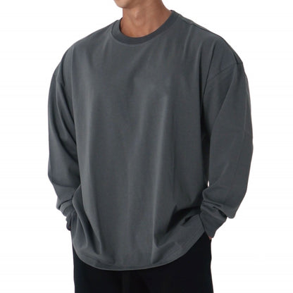 Men's Loose Fitting Fitness Casual Sportswear Long Sleeved T-shirt
