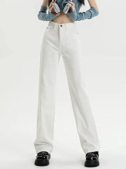 Straight Leg Denim Pants