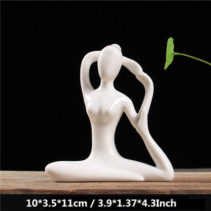 Ceramic Yoga Figurines