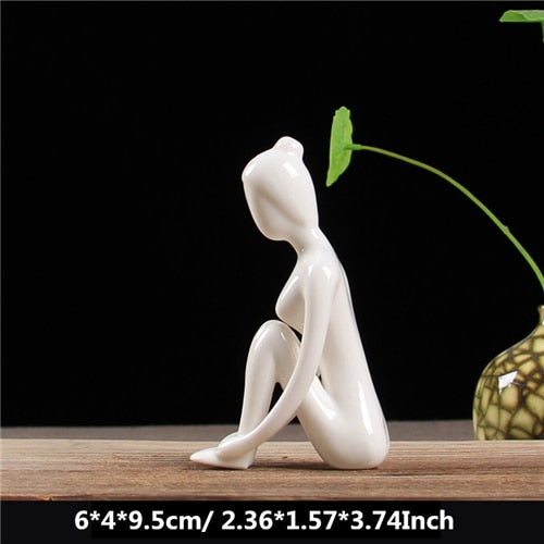 Ceramic Yoga Figurines