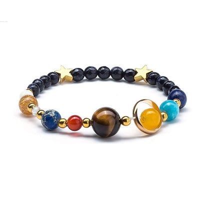 8mm Lava Rock 7 Chakras Bracelet