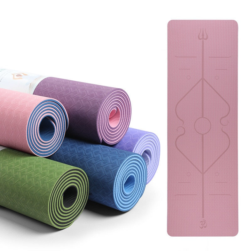 Position Line Yoga Mat