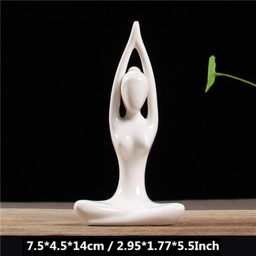 Ceramic Yoga Figurines