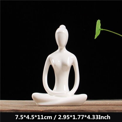 Ceramic Yoga Figurines