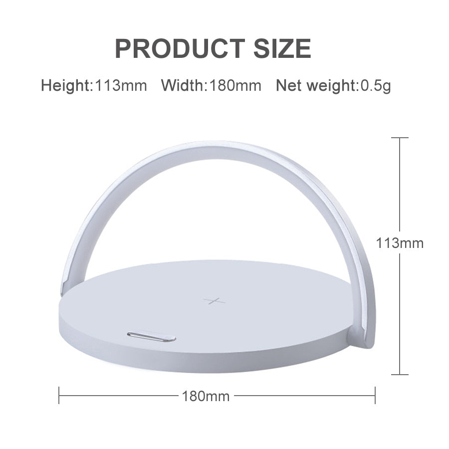 Fast Wireless Charger Table Lamp For iPhone X XR XS