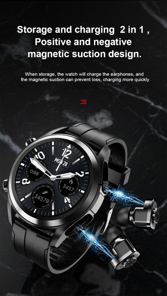 2 In 1 In-Ear Wireless Stereo Earbuds Smart Watch