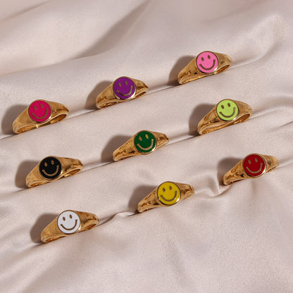 Smiley Face Rings For Women