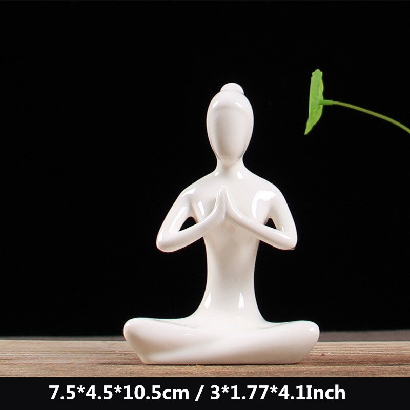 Ceramic Yoga Figurines