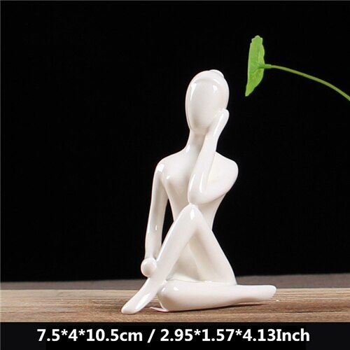 Ceramic Yoga Figurines