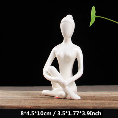 Ceramic Yoga Figurines