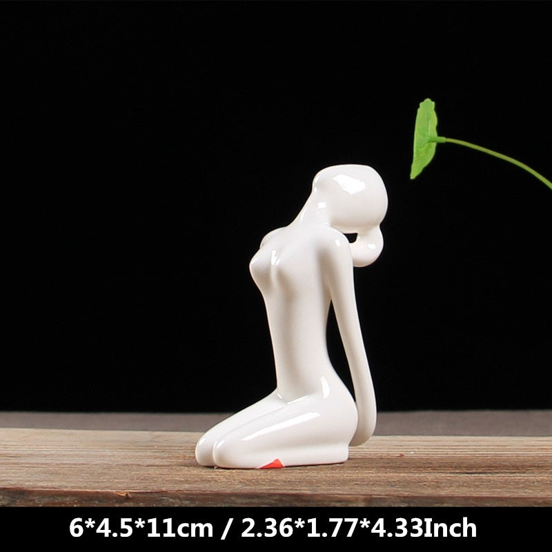 Ceramic Yoga Figurines