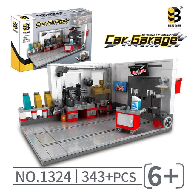 Building Block Car Garage