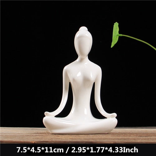 Ceramic Yoga Figurines