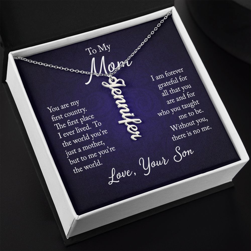Customizable Name Pendant From Son