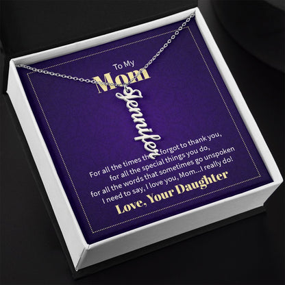 Customizable name Pendant from Daughter