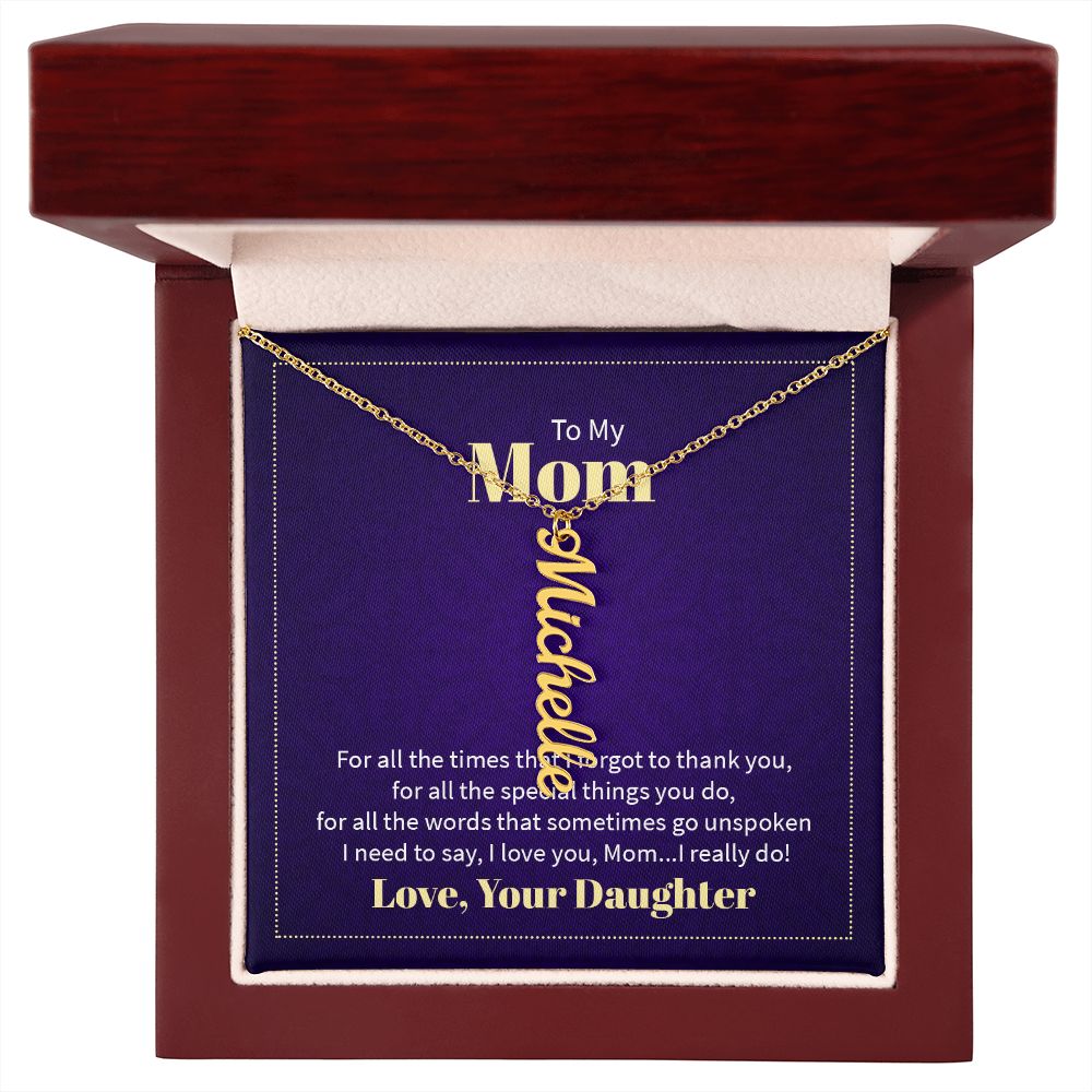 Customizable name Pendant from Daughter