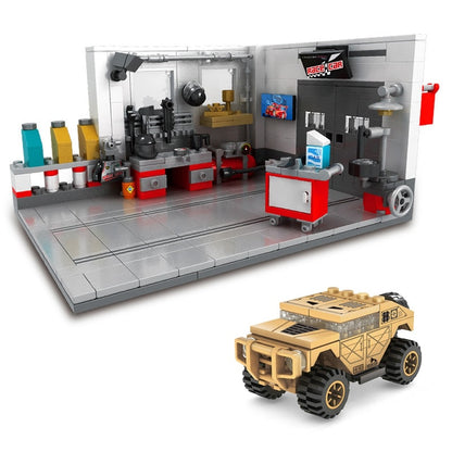 Building Block Car Garage