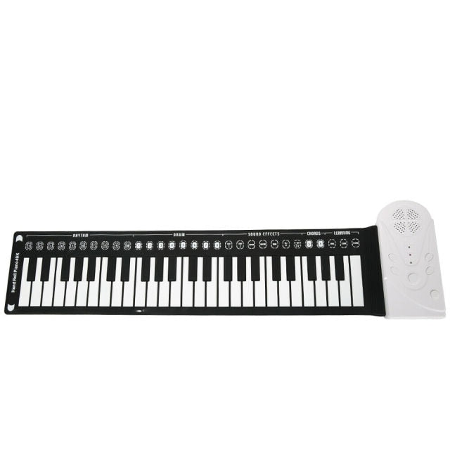 Portable 49-Key Flexible Silicone Roll Up Piano