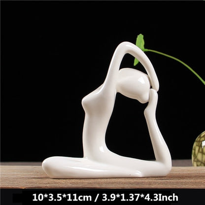 Ceramic Yoga Figurines